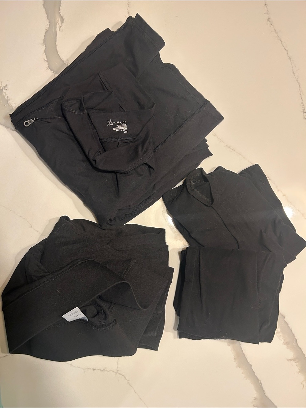 Black Activewear pants - Set of 4